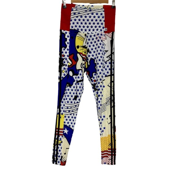 Adidas Rita Ora Comic Pop Art Print Leggings Pants Originals Icon Women’s 12/14 - Picture 1 of 8